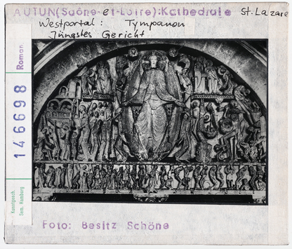 Vorschaubild Autun: Kathedrale Saint-Lazare, Westportal, Tympanon, Jüngstes Gericht 